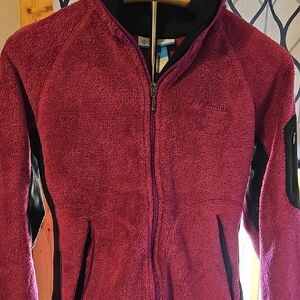 Columbia Sporty Fleece Jacket in Pink and Black